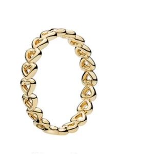 AmberRenée & Co Jewelry - 18k Gold Eternity True Love Hearts Band AmberRenée & Co Jewelry - 18k Gold Eternity True Love Hearts Band